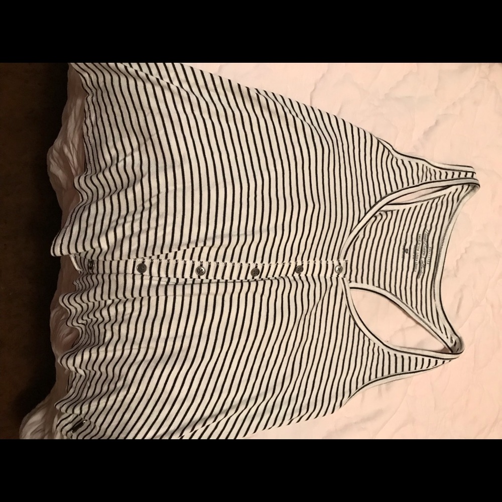 striped shirt with buttons